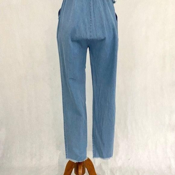 Signature8 Ruffle Collar Chambray Jumpsuit - Picture 9 of 12